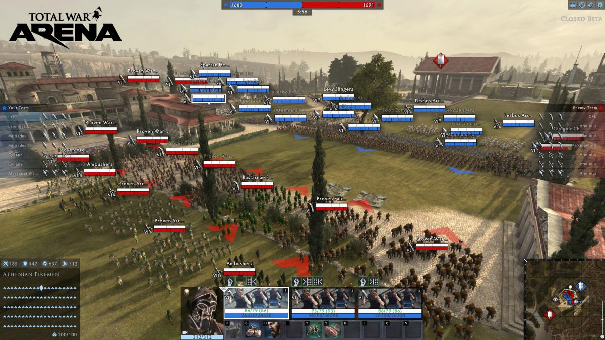 Закрытое бета-тестирование Total War: ARENA намечено на сентябрь