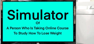 Simulator Of A Person Who Is Taking Online Course To Study How To Lose Weight