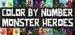 Color by Number - Monster Heroes