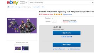Боты Twitch Prime собирают скины Fortnite для продажи на eBay