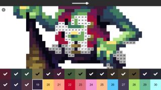 Pixel Art Monster - Color by Number
