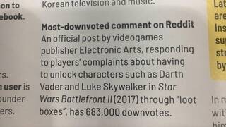 EA попала в Книгу рекордов Гиннеса за самый отрицательный комментарий Reddit за всю историю