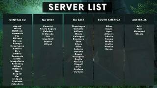 ОБТ New World — Список серверов и регистрация на тест