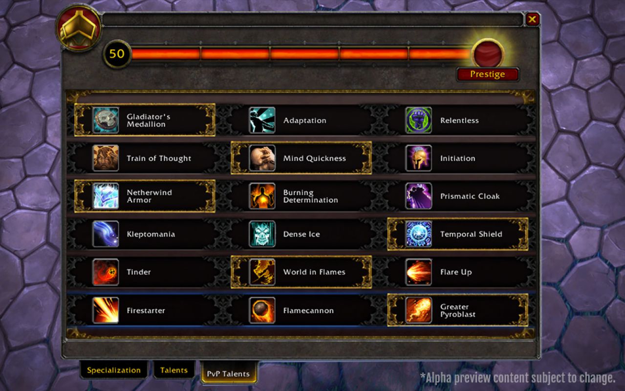 Изменения PvP системы в глобальном дополнении World Of Warcraft: Legion