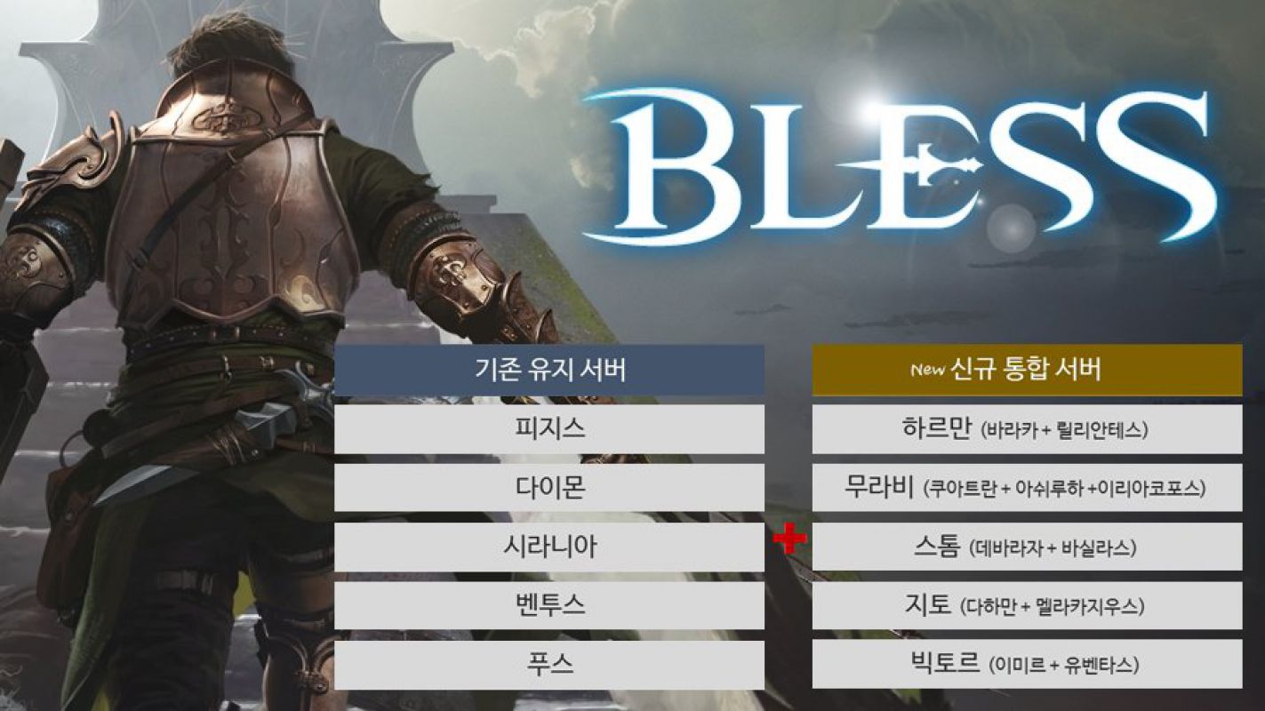 Слияние старых и появление новых серверов в корейской версии Bless