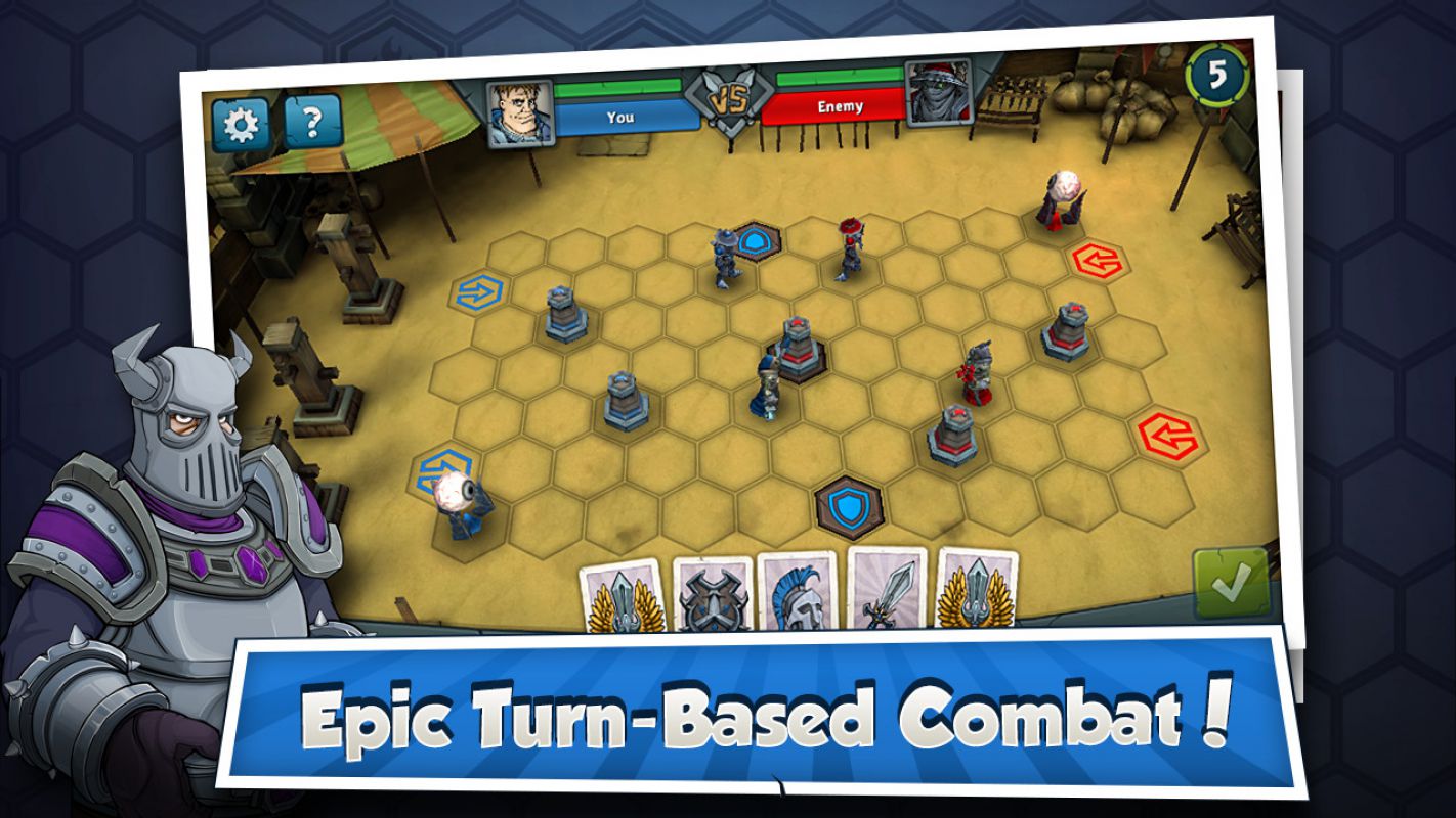 Turn based combat. Epic Arena. Пошаговые бои на андроид. Heroes of the Epic Arena.