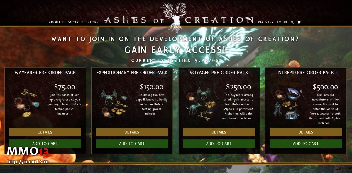 Ashes of Creation — старт Alpha 0 и прием предзаказов