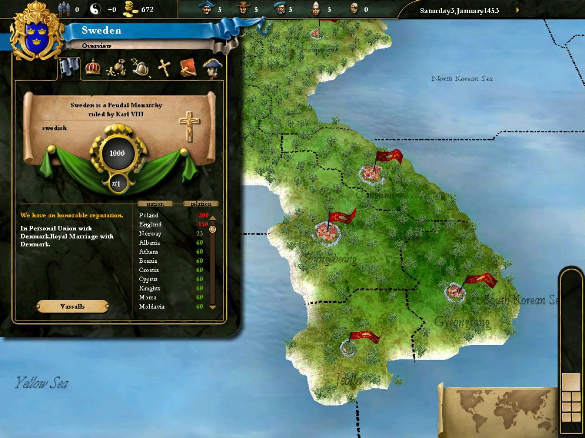 Скриншот 8 к игре Europa Universalis III Complete