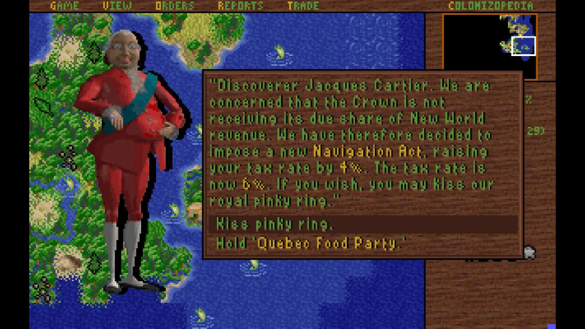 Скриншот 5 к игре Sid Meier's Colonization (Classic)