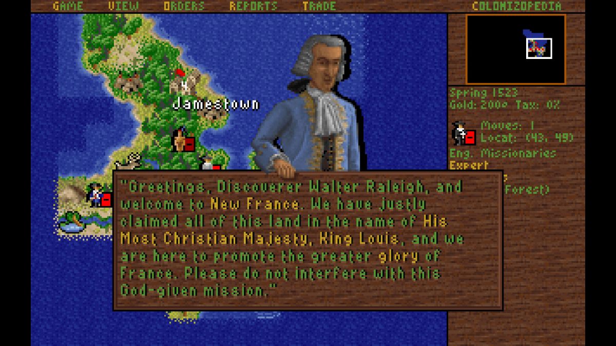 Скриншот 7 к игре Sid Meier's Colonization (Classic)