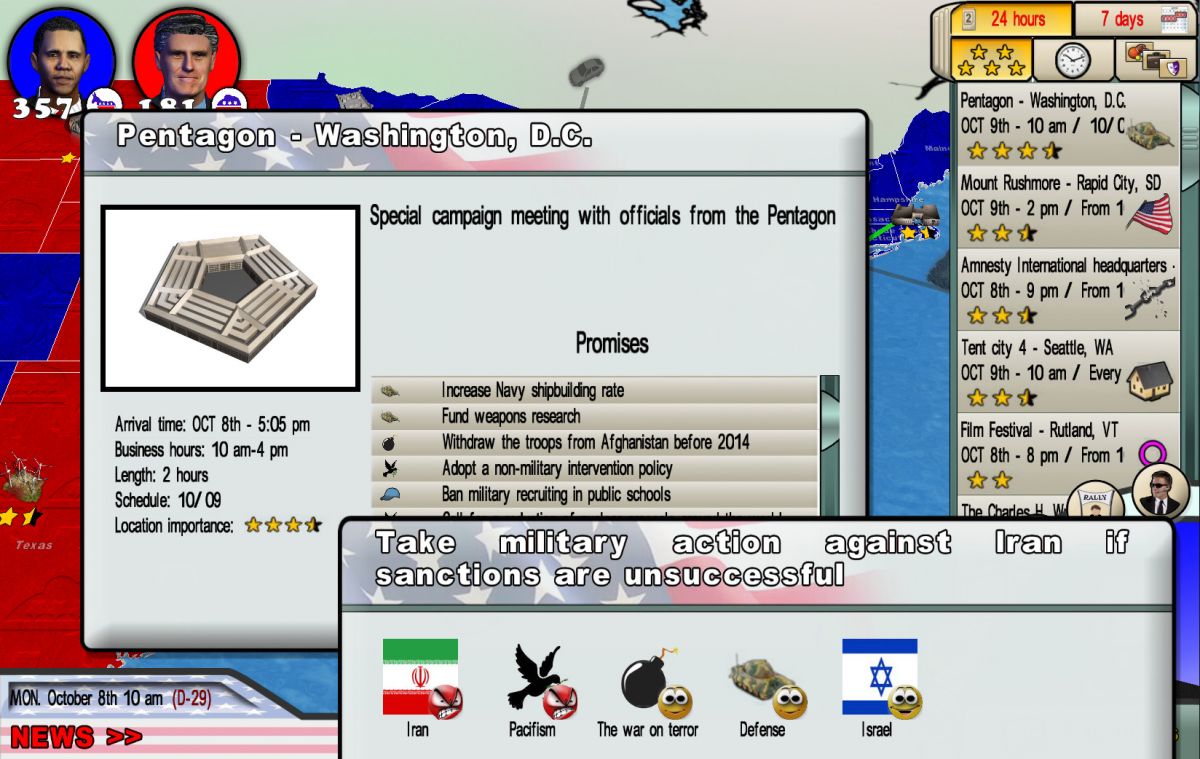 Скриншот 5 к игре The Race for the White House