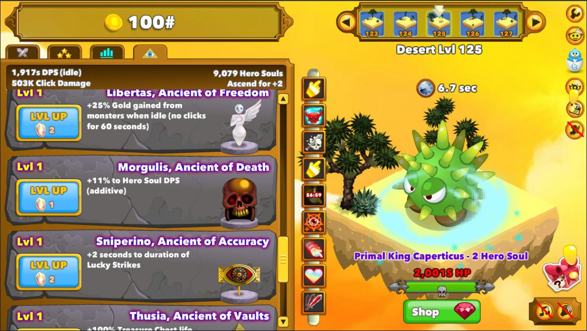 Скриншот 5 к игре Clicker Heroes