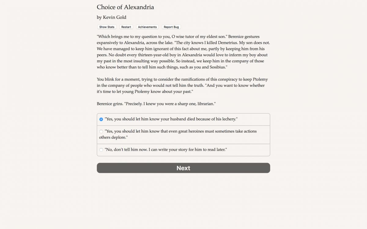 Скриншот 5 к игре Choice of Alexandria