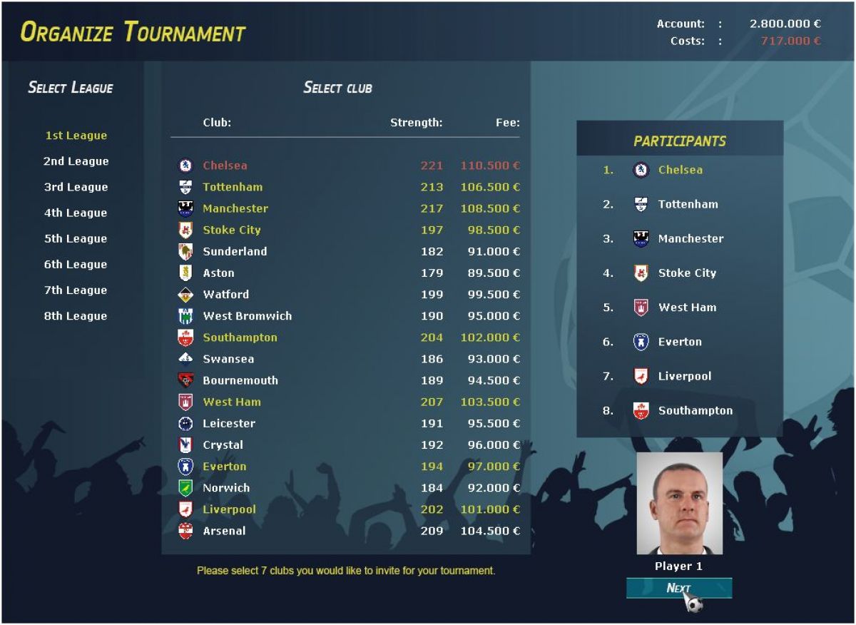 Скриншот 5 к игре Club Manager 2017