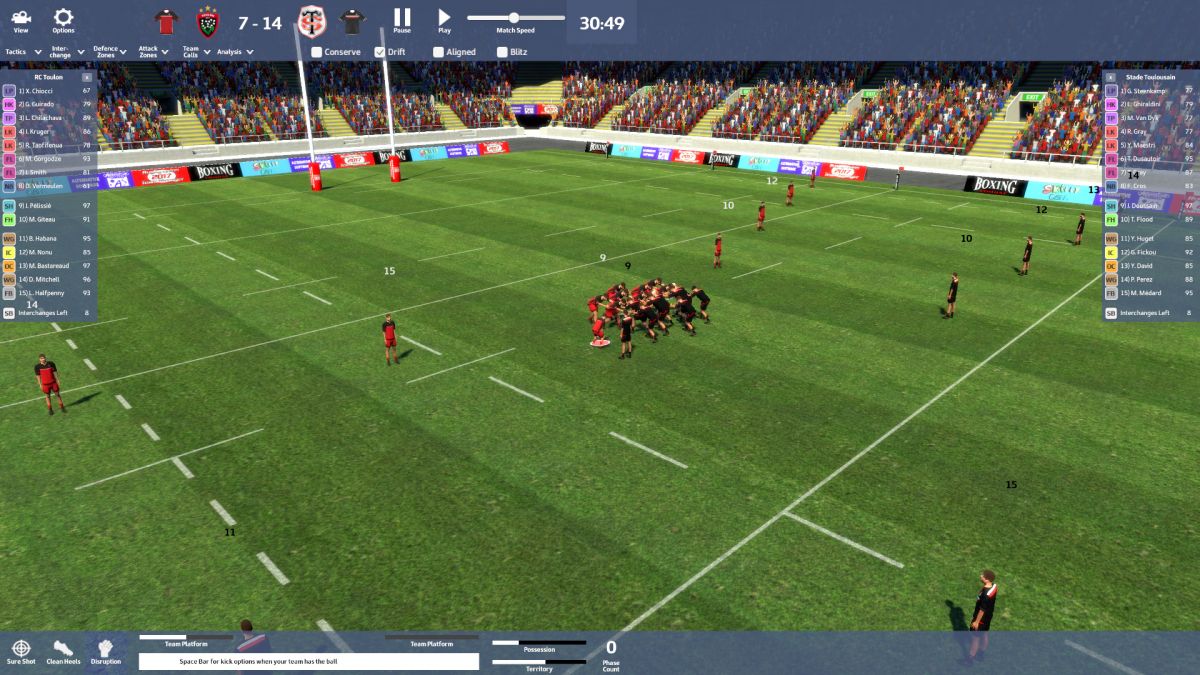 Скриншот 5 к игре Rugby Union Team Manager 2017