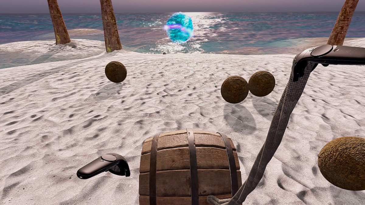 Игра собрать воду. Игра про головоломки на острове. Головоломка необитаемый остров. Необитаемый остров игра квест. VR игра на острове.