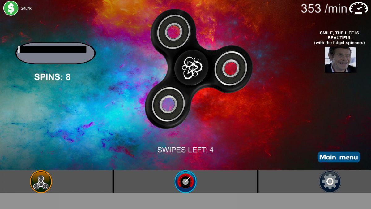 Fidget Spinner: обзор, публикации, гайды и релиз симулятор игры Fidget  Spinner