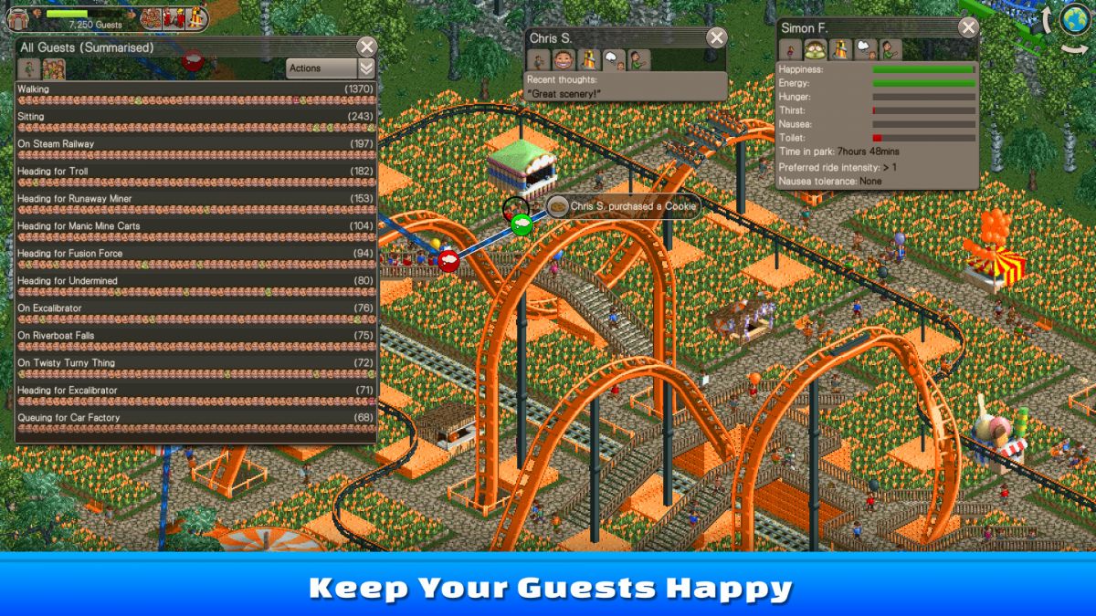 RollerCoaster Tycoon Classic: обзор, публикации, гайды и релиз стратегия  песочница симулятор игры RollerCoaster Tycoon Classic