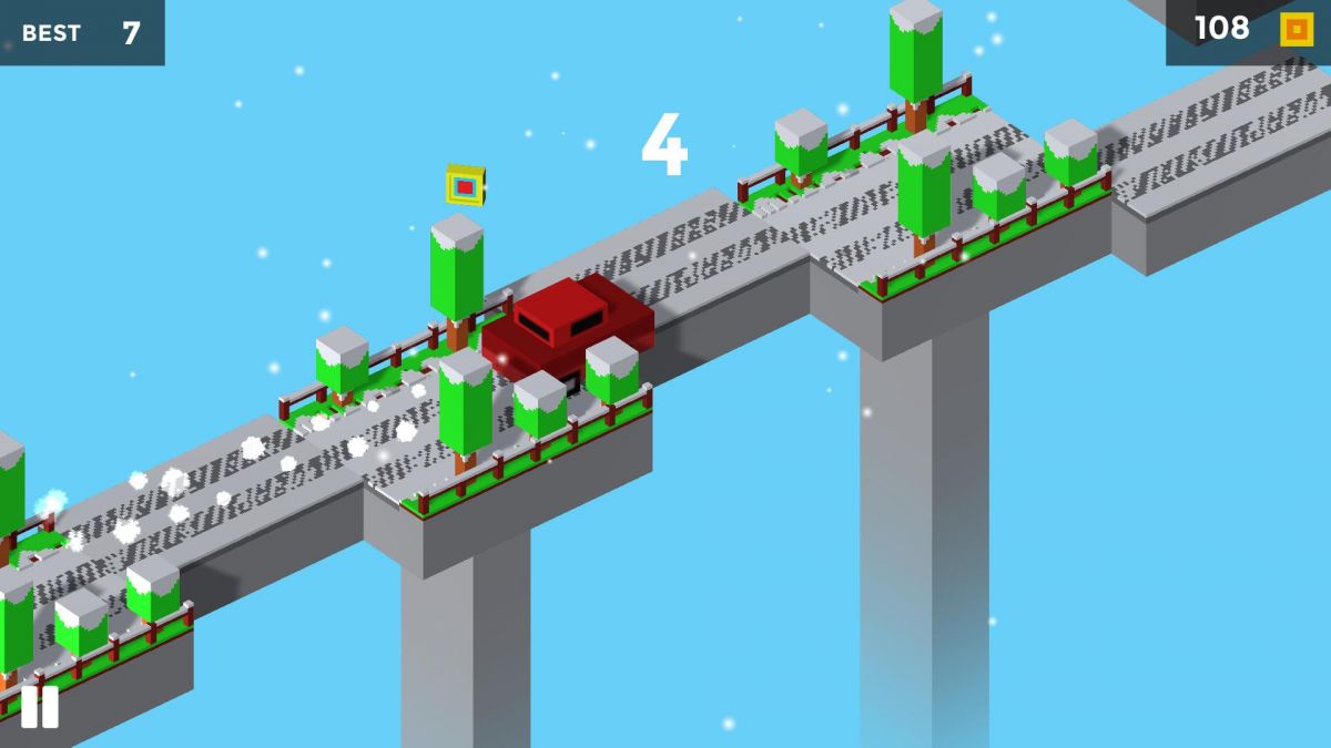 Скриншот 6 к игре Pixel Traffic: Risky Bridge
