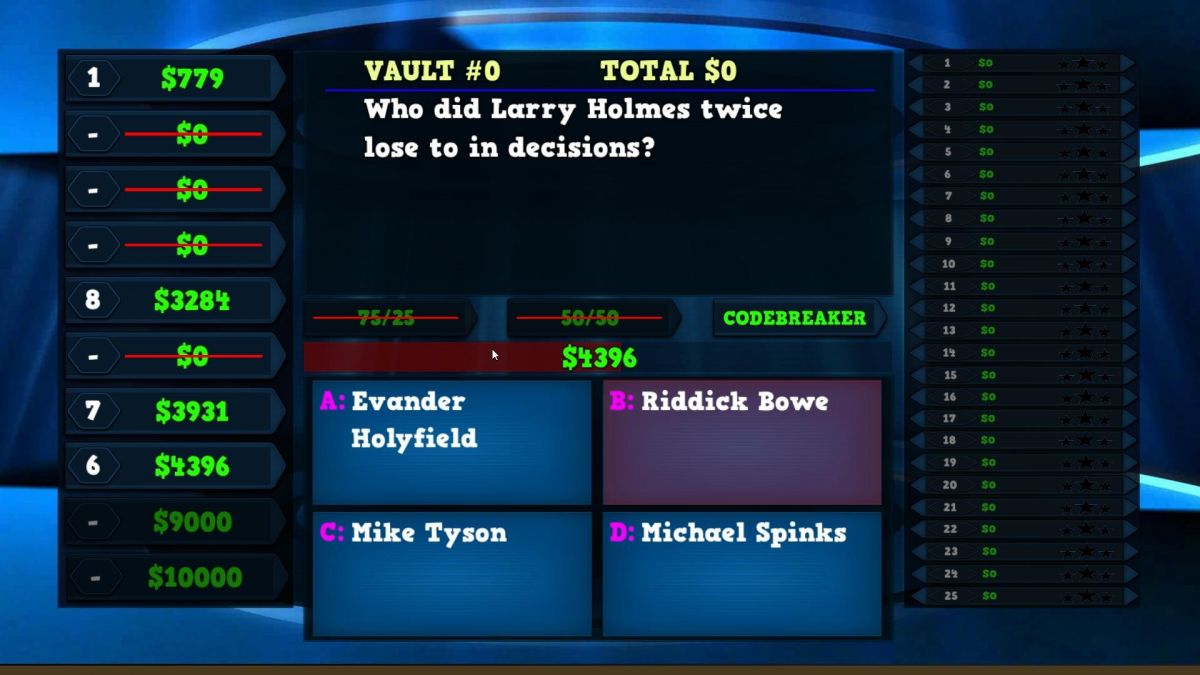 Скриншот 5 к игре Trivia Vault: Boxing Trivia