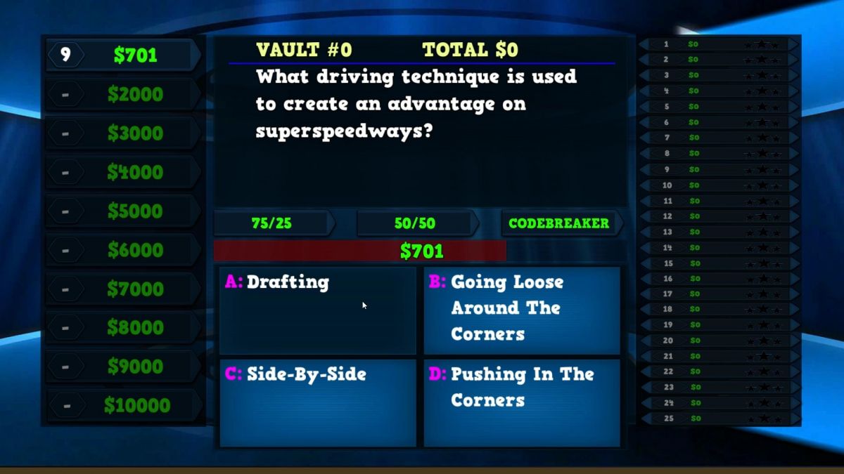 Скриншот 5 к игре Trivia Vault: Auto Racing Trivia