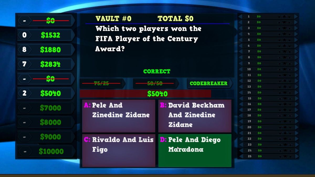 Скриншот 5 к игре Trivia Vault: Soccer Trivia