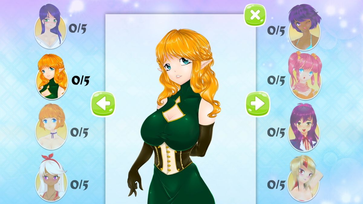 Скриншот 7 к игре Mahjong Pretty Manga Girls
