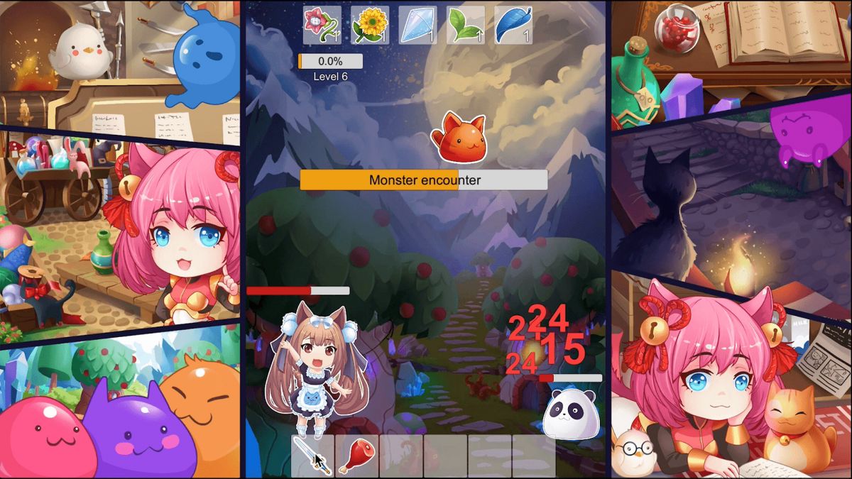 Скриншот 5 к игре Slime Age: Parody MMORPG Clicker