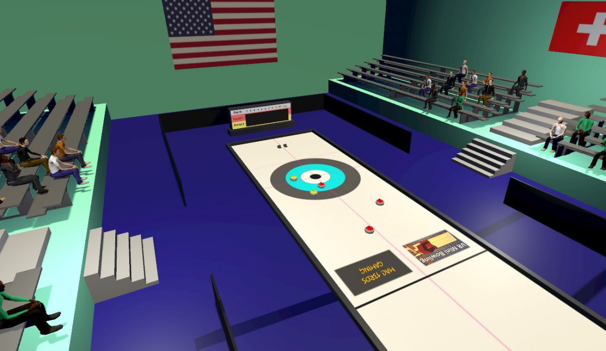 Curling for Oculus VR. Игра для PC. Компания 7 волк. Curling 2.