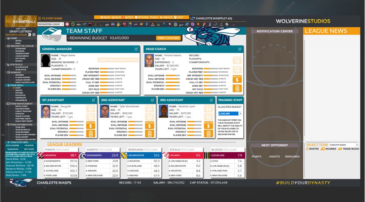 Скриншот 5 к игре Draft Day Sports: Pro Basketball 2019