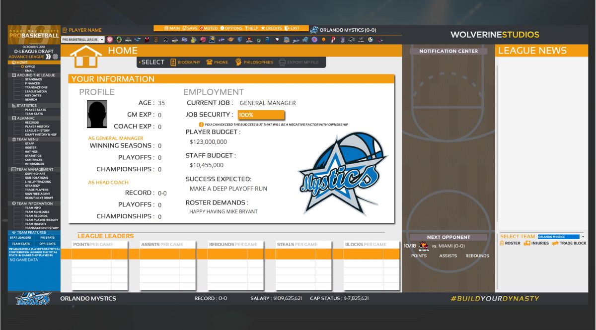 Скриншот 6 к игре Draft Day Sports: Pro Basketball 2019