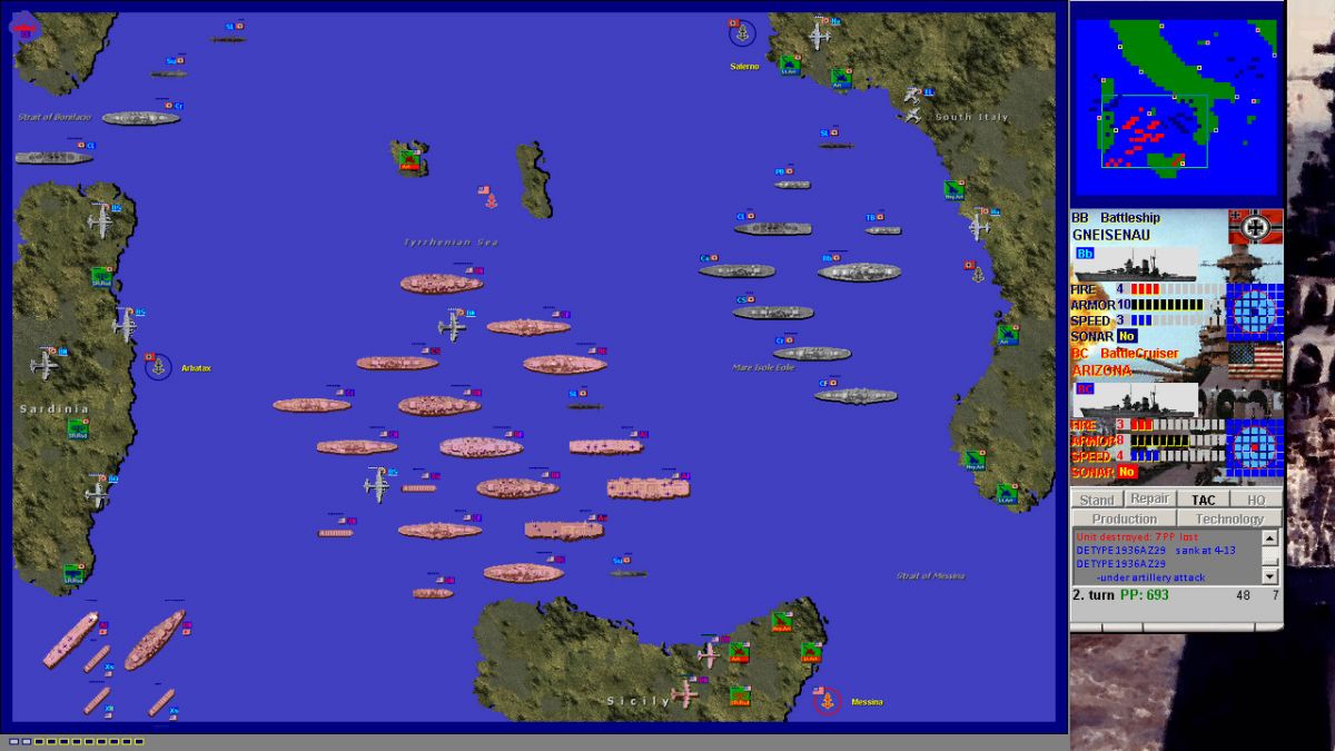 Скриншот 6 к игре Battleships and Carriers - WW2 Battleship Game