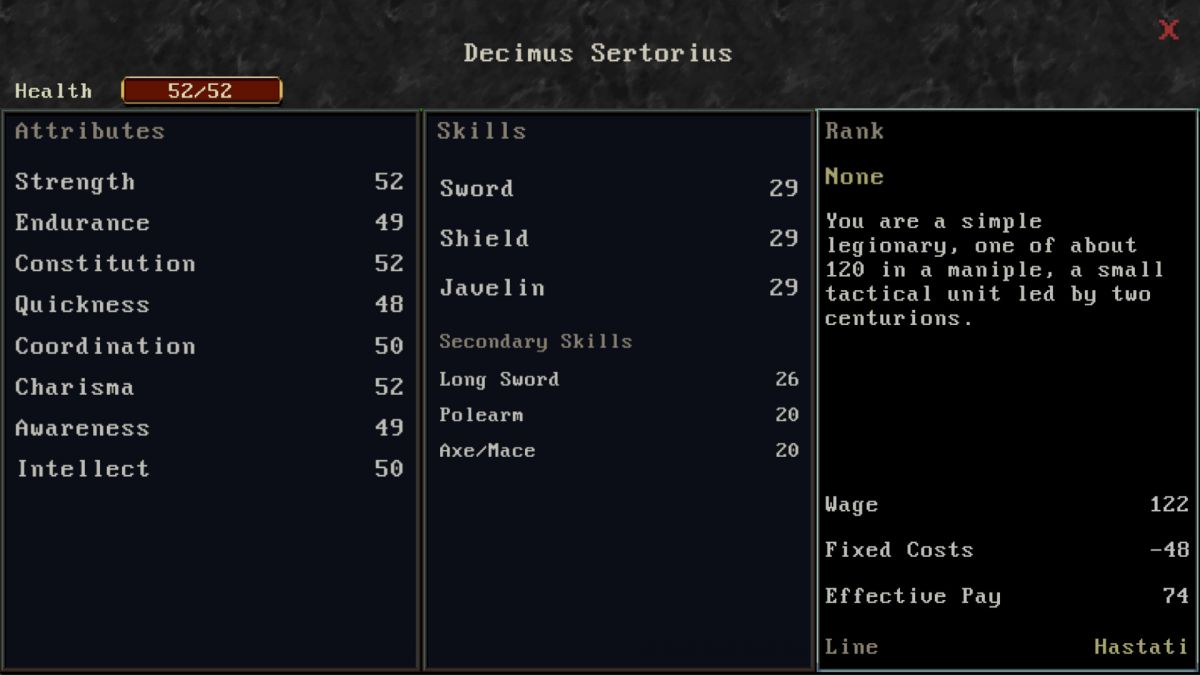 Скриншот 8 к игре A Legionary's Life