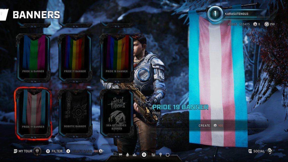 В Gears 5 персонажа можно стилизовать под представителя ЛГБТ