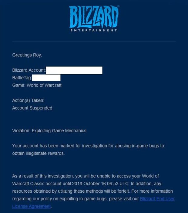 Blizzard начала наказывать игроков за использование эксплойта с боссами в WoW Classic
