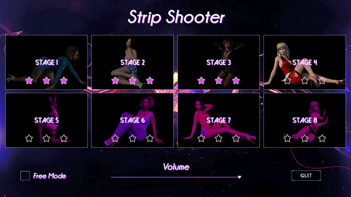 Strip shots game