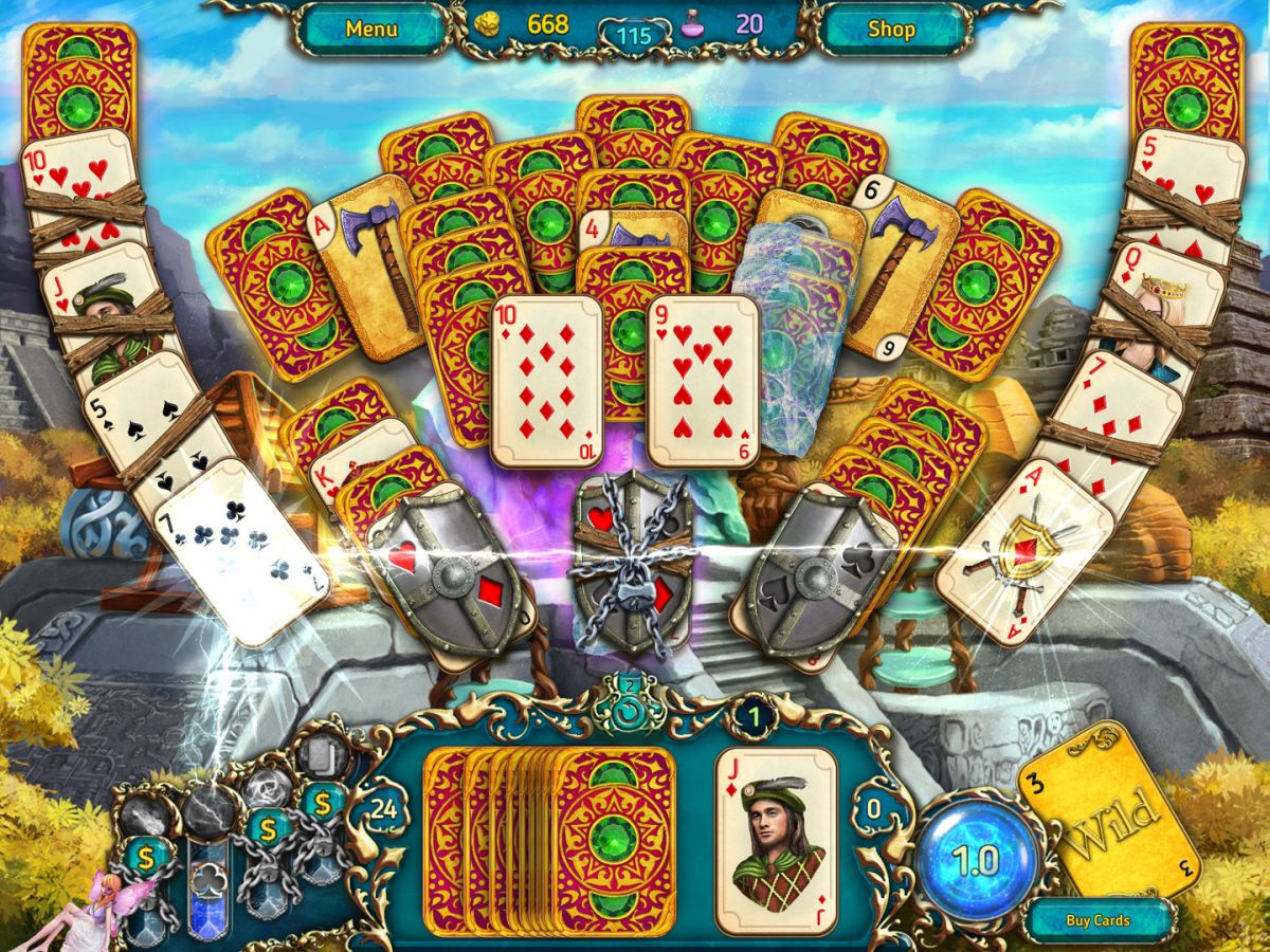Скриншот 6 к игре Dreamland Solitaire: Dragon's Fury