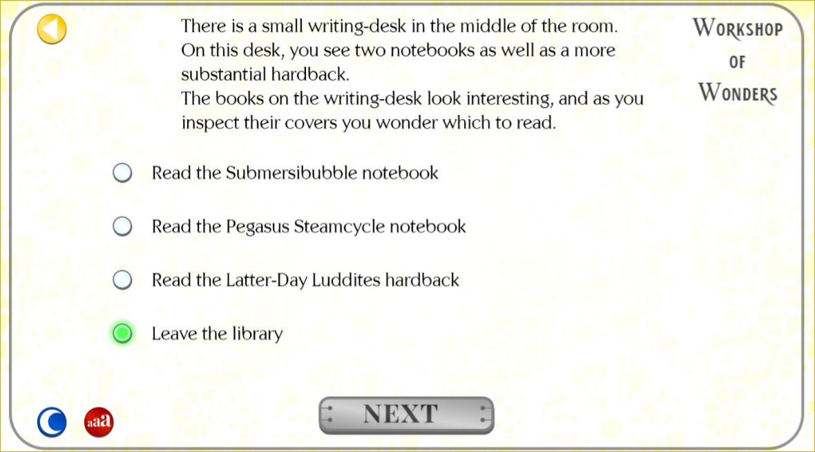 Скриншот 1 к игре Victoriana - Steampunk Text Adventure