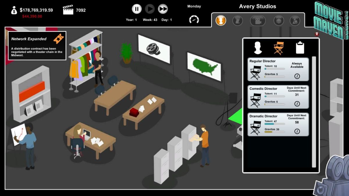 Скриншот 7 к игре Movie Maven: A Tycoon Game