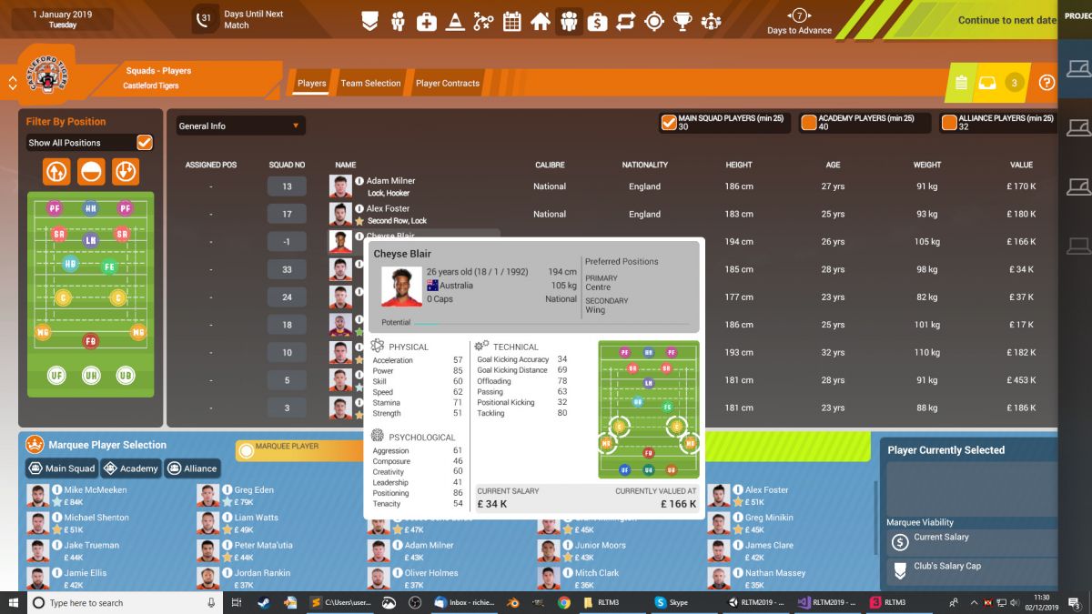 Скриншот 6 к игре Rugby League Team Manager 3