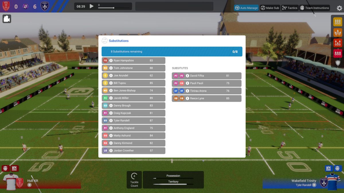 Скриншот 8 к игре Rugby League Team Manager 3