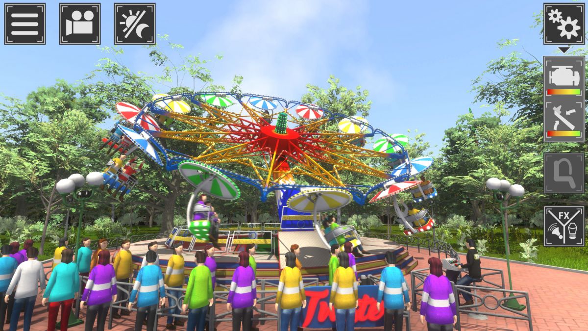 Скриншот 6 к игре Theme Park Simulator: Rollercoaster Paradise