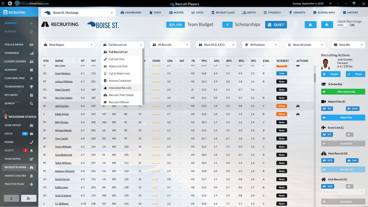 Скриншот 7 к игре Draft Day Sports: College Basketball 2020