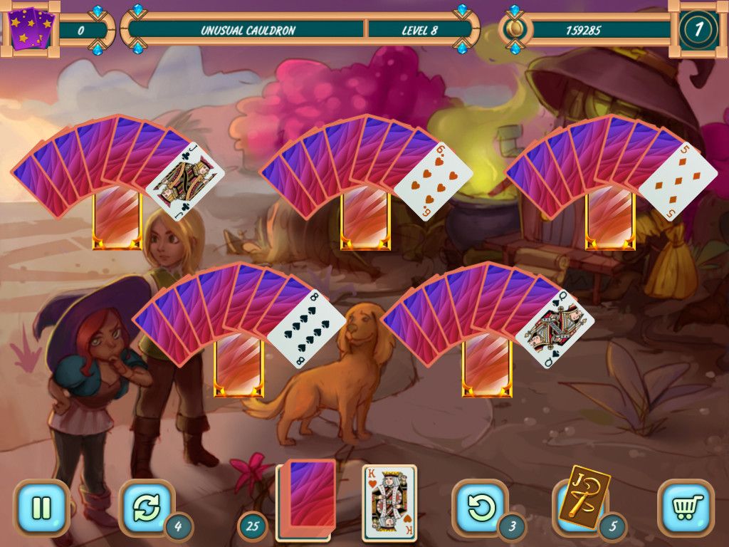 Скриншот 6 к игре Sweet Solitaire: School Witch