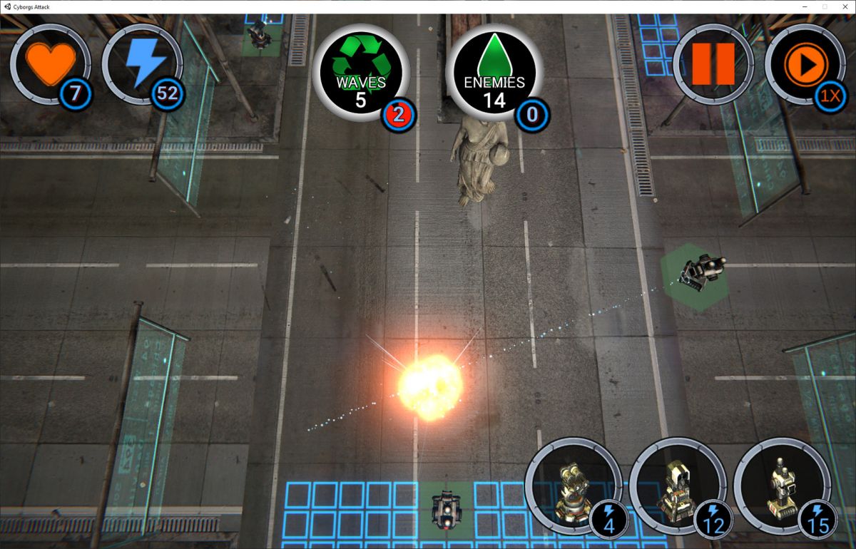 Скриншот 5 к игре Cyborgs Attack