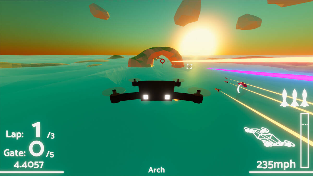 Скриншот 5 к игре Sunset 20 Drone Racer