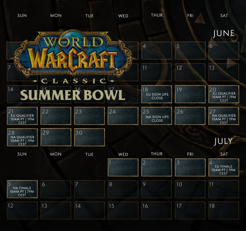 В июне начнется первый турнир по MMORPG World of Warcraft Classic