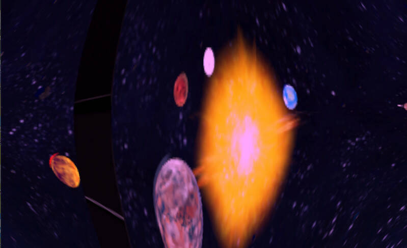 Скриншот 5 к игре VR Astronomy and Geography Lab (Universe Spacecraft, Solar System, Earth, Moon, Relativity, Flying over the World, etc)