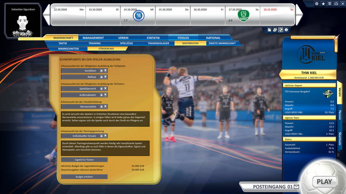 Скриншот 8 к игре Handball Manager 2021