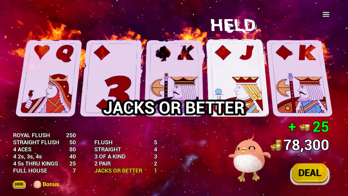 Скриншот 5 к игре Vidya Poker